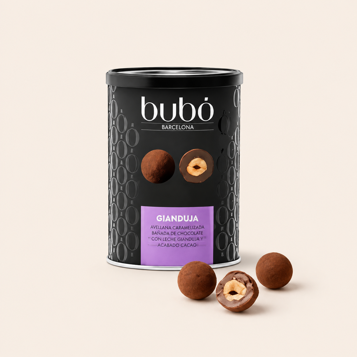 Bombones artesanales Bubó Gianduja de 190 g elaborados en Barcelona
